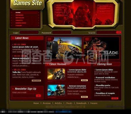 網(wǎng)絡(luò)游戲公司網(wǎng)站設(shè)計(jì)模板與軟件解決方案